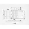 Double-Row Same Diameter Balls Slewing Ring With Internal Gear