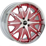 RED Car Chrome Wheel Rims Forg