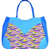 Embossed PVC Leather Beach Bag