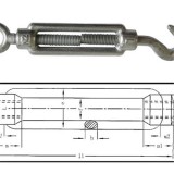 Din 1480 Galvanized Turnbuckle