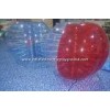 Red / Clear Inflatable Bubble Ball For Humans , Bump Ball Game Bubble Football Suit