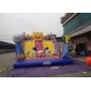 Amusement Park Big Commercial Inflatable Slide With Spongebob Theme