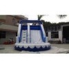 Small Wavy Commercial Grade Inflatable Water Slide For Resident