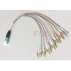 MPO Male to LC OM3 12 Fiber Direct Fan-out Fiber Optic Patch Cord