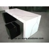 Fresh White with Small Mirror Dust Particle Quartz Stone Slab