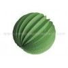 Single Color green and red Paper Accordion Balls / Lantern Round For Party Decoration