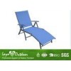 Commercial Long Lightweight Aluminum Folding Lawn Chairs , 7 Position Travel Beach Chair Multi - Col