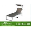 Anti - Aging Modern Multi Position Beach Chair With Awning Plastic Corner  / Legs