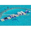 Huge Inflatable Water Park Rentals , Inflatable Water Sports For Kids Party