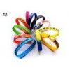 Variety Color Silicone Custom Wrist Bracelets Rubber Message Bracelets OEM