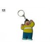 Human Shaped PVC Key Ring Holder Sport Style Soft Rubber Material