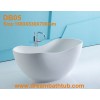 Freestanding solid surface bathtub