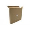 Single Wall 350 Gsm Kraft Cardboard Gift Boxes With Clear Window Screen Printing