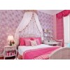 Romantic Purple Modern Removable Wallpaper For Bedroom Walls , Moisture Proof