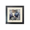 5D Effect Wolf 3D Lenticular Photo Printing For House Decoration MDF Frame