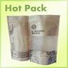 El Mercadito Btologico Resealable Zipper Kraft Paper Packaging Bags With Window