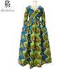 Traditioncal African Attire Dresses And Skirts Clothing Elegant Round Collar