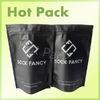 Sock  Fancy Laminated  Foil Plastic Stand Up Pouch With Black Color