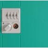 5 Tier Green School Lockers , School Storage Lockers Highly Water Resistant