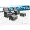 Adjustable Outdoor Lounge Chairs , Rattan Garden Chairs With Cushion