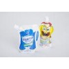 Flat Bottom Stand Up Pouches With Conner Spout Doypack For Jelly / Juice / Jam