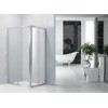 Sliding Bathroom Shower Enclosures 0.082 Volume With Bright Aluminum Frame