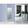 Bathroom Tempered Glass Walk In Shower Cubicles 1200MM WITH Fixable Bar