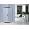 Diamand Stainless Steel Shower Enclosures With Top / Bottom Double Wheels