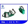 Green Emergency Medical First Aid Kits For Car With Nylon Bag / Handle