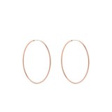 Large Rose Gold Medium Hoop Ea