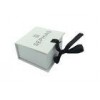 Empty White Jewelry Cardboard Boxes , Small Jewelry Gift Box With Ribbon