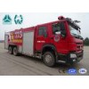 Howo 266 Hp Emergency Rescue Fire Fighting Truck  6 X 4 With High Pressure Pump