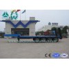 4 Axles Low Bed Vehicle Low Flatbed Trailer For Special / Heavy Duty Transports