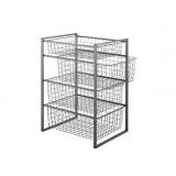 Steel Wire Mesh Basket With Gr