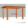 Ready wood plastic composite pergola kit for garden / 5mx4m / OLDA-5005