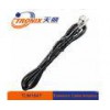 Braided auto antenna extension cable male to female connector