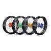 Front Rear Custom Motorcycle Wheels Forged Alloy 17 Black Rims Supermoto Wheels