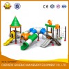 HLB-TQCB107 Children Outdoor Playground Alien Castle Kids Plastic Tube Slide