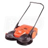 Haaga (31") Battery Powered Triple Brush Push Power Sweeper